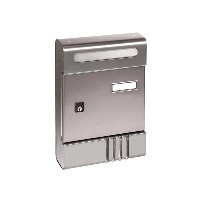 Alubox 47254 Serie SE Cassetta Postale in Alluminio Montaggio a Parete 29x20,4x7 cm colore Argento