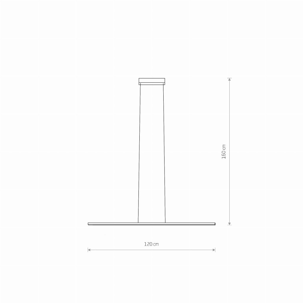 Lampada a sospensione LED BAR Nowodvorski 21W nera 120cm
