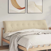 Cuscino per Schiena Crema 200 x 50 cm Tessuto in Microfibra 42014992