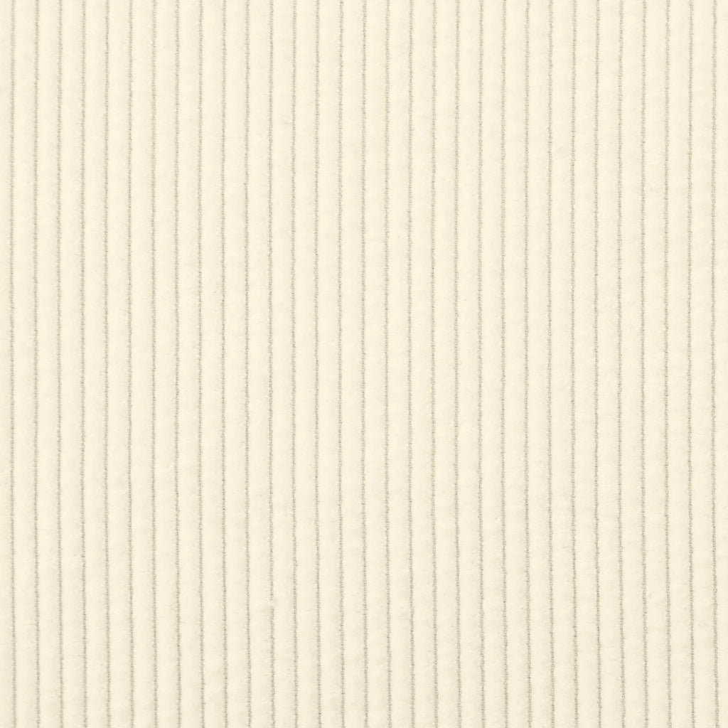 Divano Poltrona | Sedia con Braccioli Crema 54 cm Tessuto a Coste