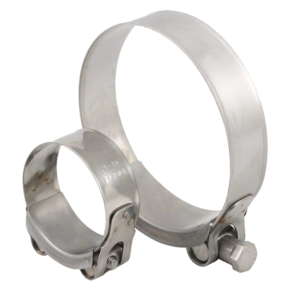 FASCETTA A MORSETTO ø 56 - 59 - banda 22 mm - vite M8 / blister 2 pezzi  - UNIKO
