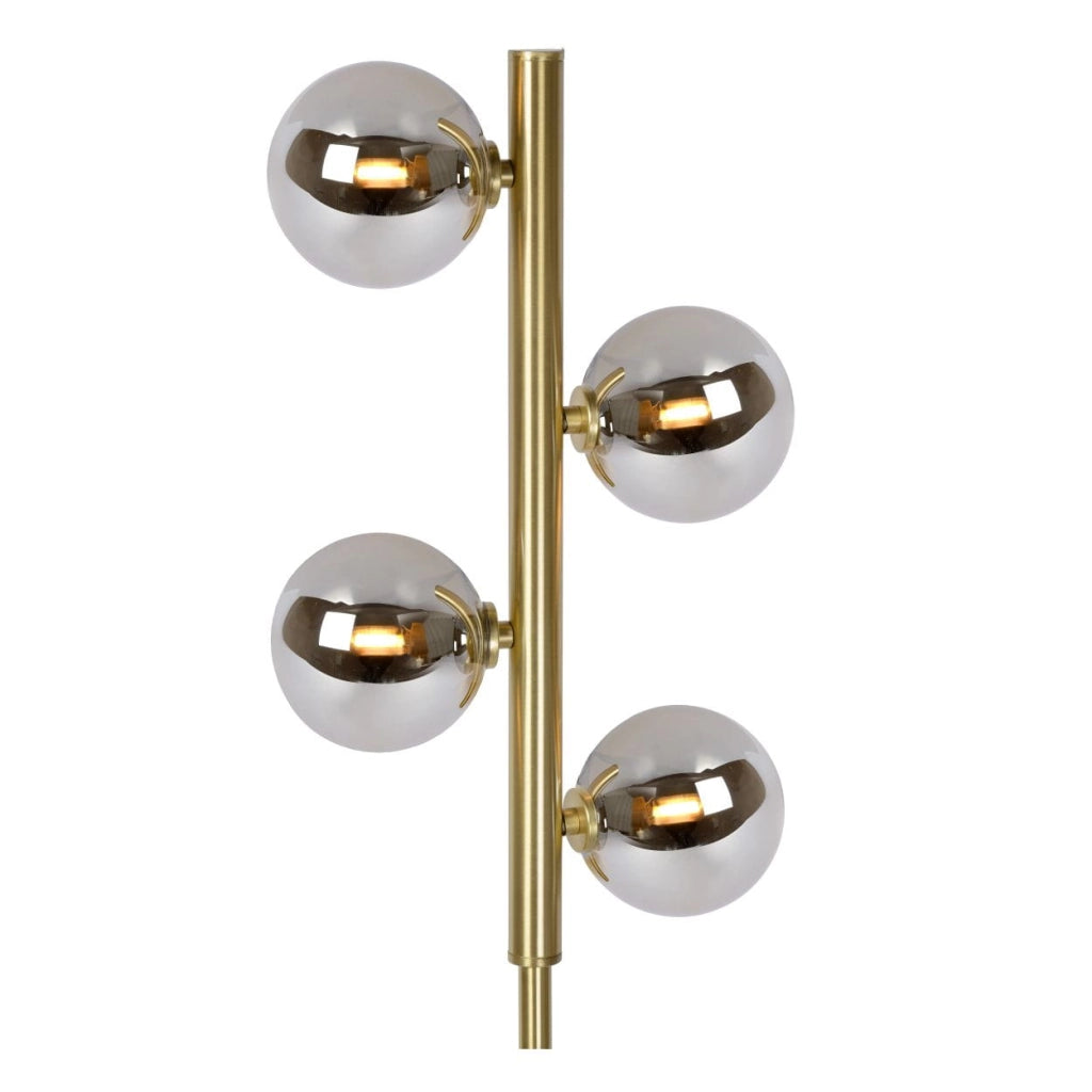Lampada da terra Lucide Tycho oro 154 cm 4xG9 max 28W