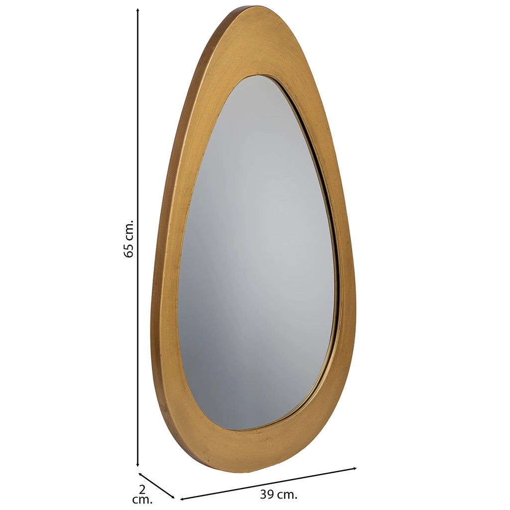 Specchio da parete in metallo 39x65x02h cm