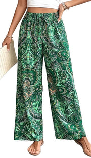 Casual Strandbroek con Alta Cintura per Donne con Stile Boho
