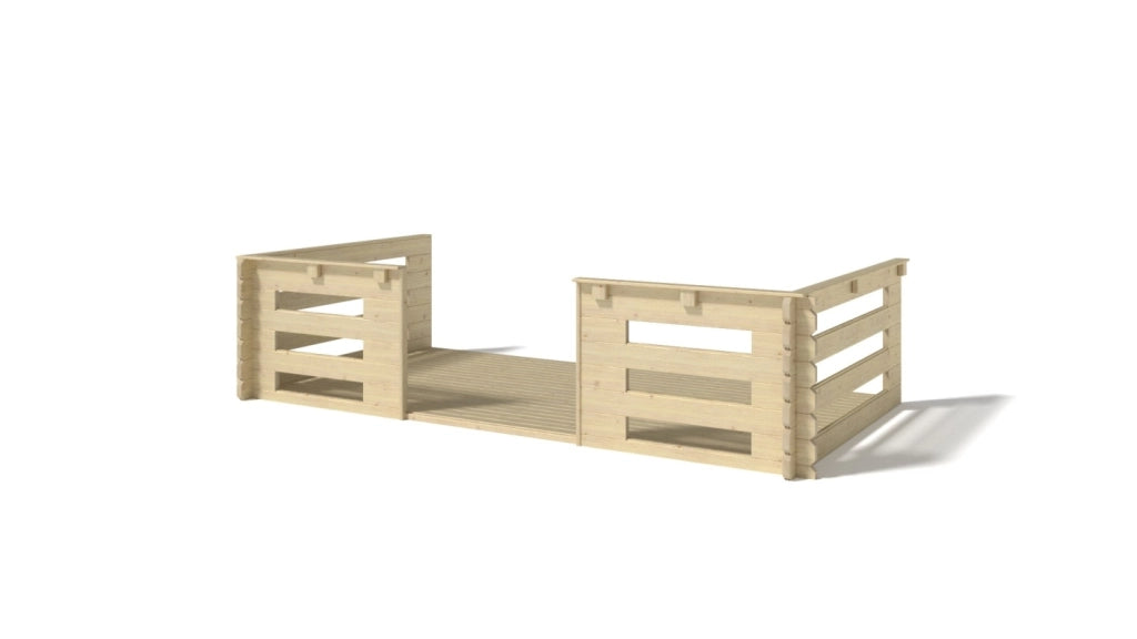 Veranda - 8 m2 - 4m x 2m - colore: naturale - DOM545 - ALTANKA