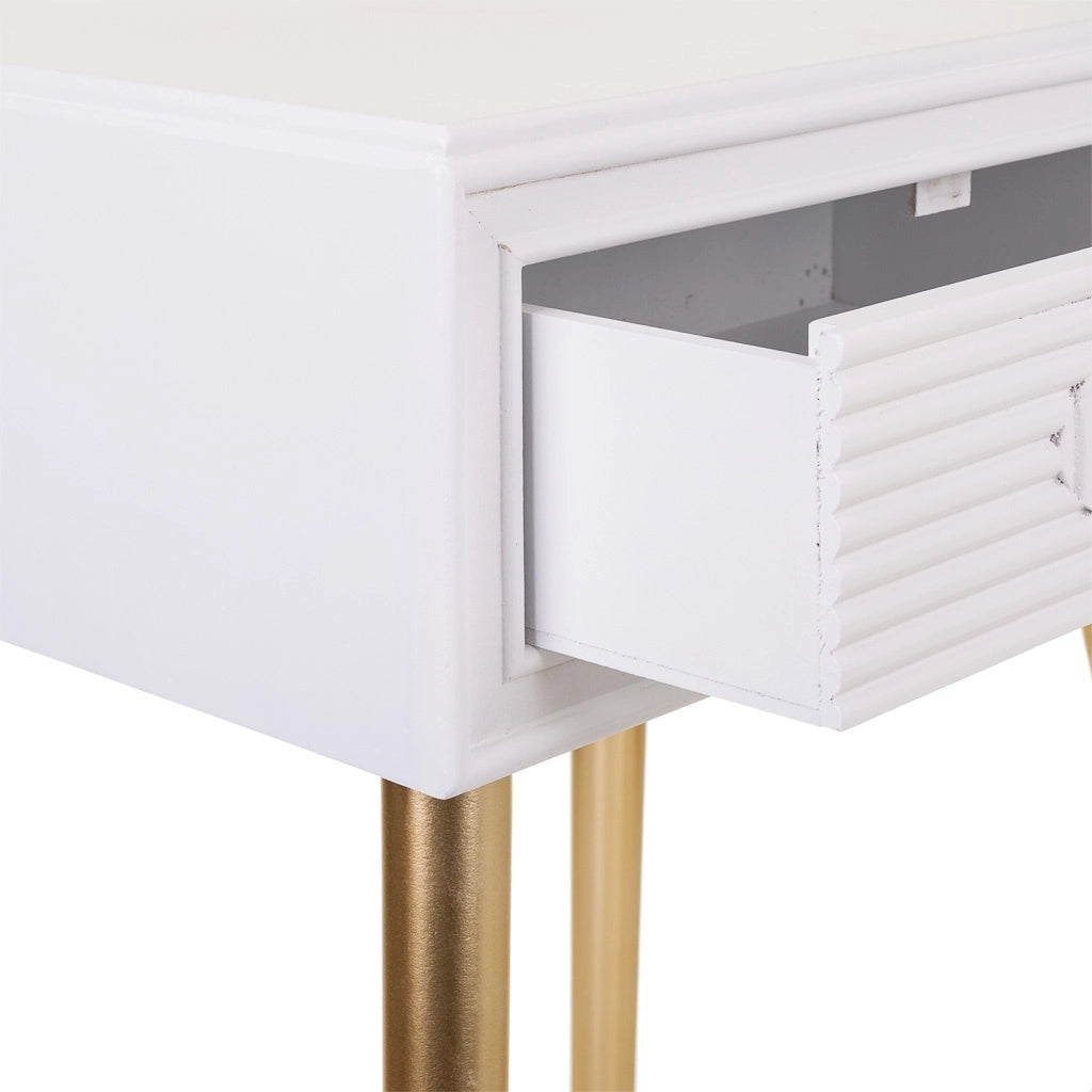 Tavolo in legno bianco 47x39x67h