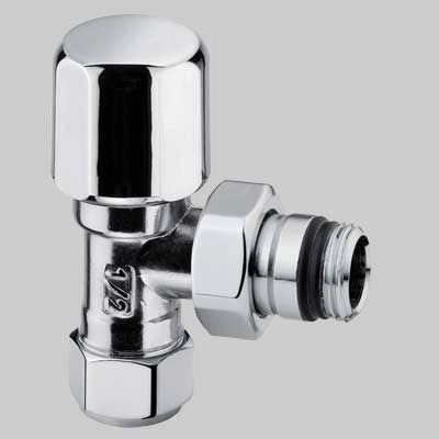 VALVOLA D'ARREDO A SQUADRA CROMATA  1/2 x 2419     ARTECLIMA