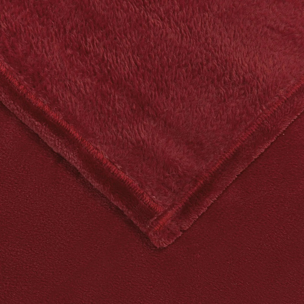 Coperte da Pile 6 pcs Rosso Bordeaux 150 x 200 cm Panno 42016818