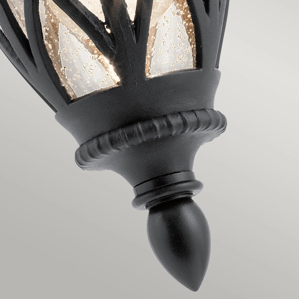 Applique esterna nera E27 60W Admirals Cove Kichler