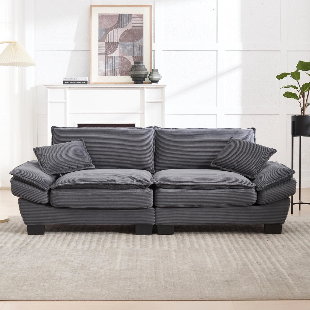 Divano Letto Doppio con Cuscino ¨C MINIMAL ¨C Grigio Scuro
