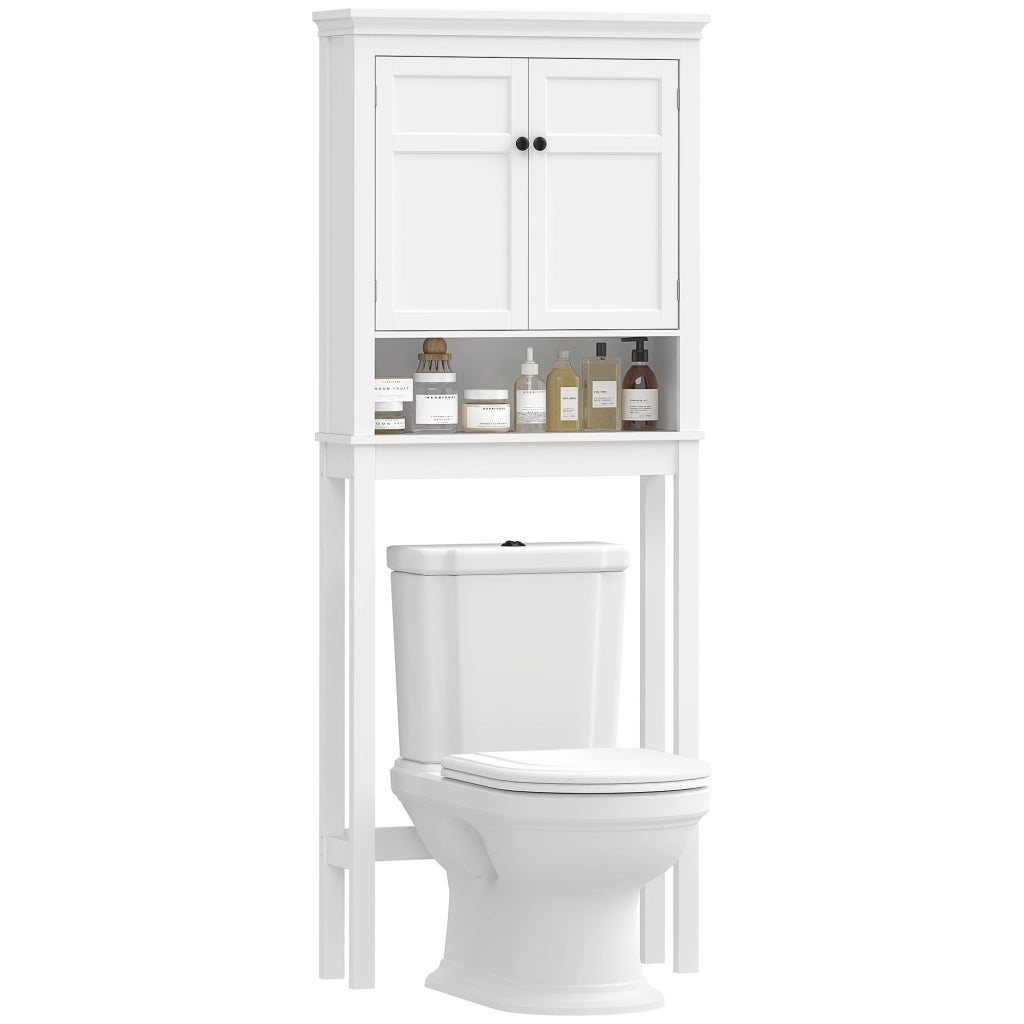 Mobiletto Sospeso Bagno con Ripiano ¨C Minimal ¨C Bianco 70x20x175 cm