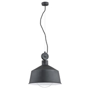 Lampada sospensione industriale nera gabbia E27 15W CORA Alfa