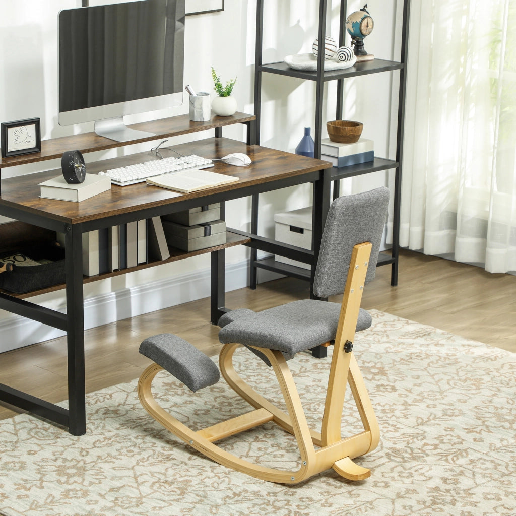 Sedia ergonomica a ginocchia ¨C zephmum ¨C grigio