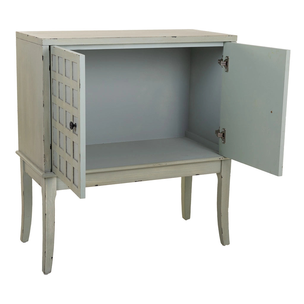 Mobile da ingresso in legno verde 81,5x39x90h