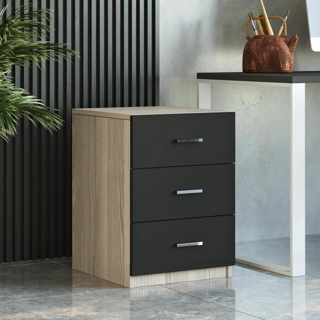 Hilda, set da Ufficio Modulabile, Marrone Quercia