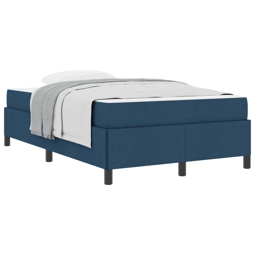 Letto a molle Blu 120 x 190 cm Tessuto