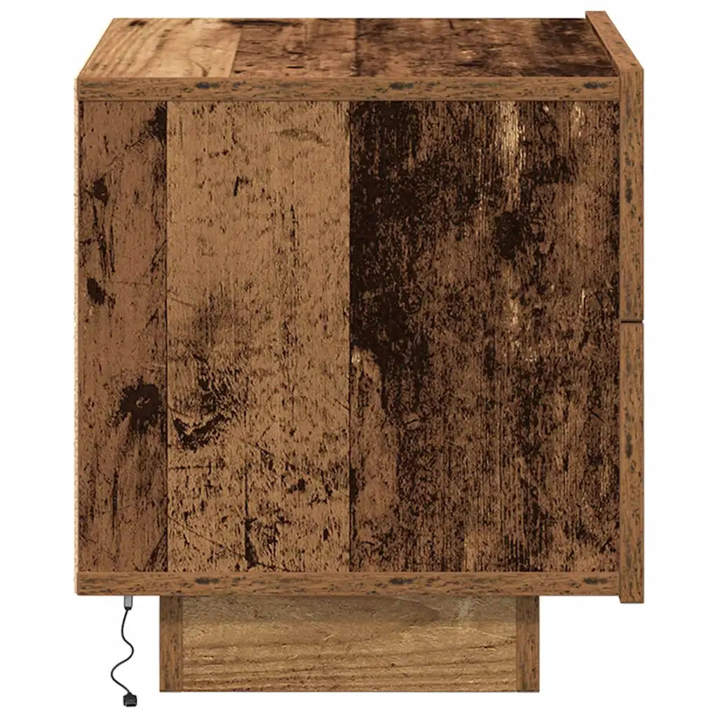 Armadio da Notte con cassetto Legno vecchio 70 x 36 x 40,5 cm 863063