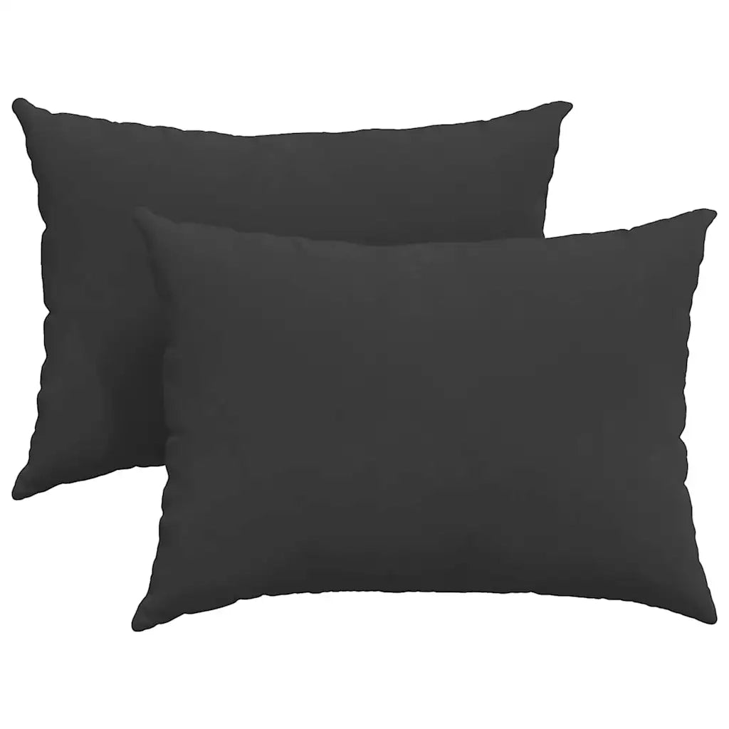 Cuscini da Divano 2 pcs Nero 70 x 50 cm Tessuto 42013771