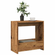 Tavolino-Tavolino da soggiorno-Tavolo Legno Vecchio 50x26x50 cm in Legno Multistrato