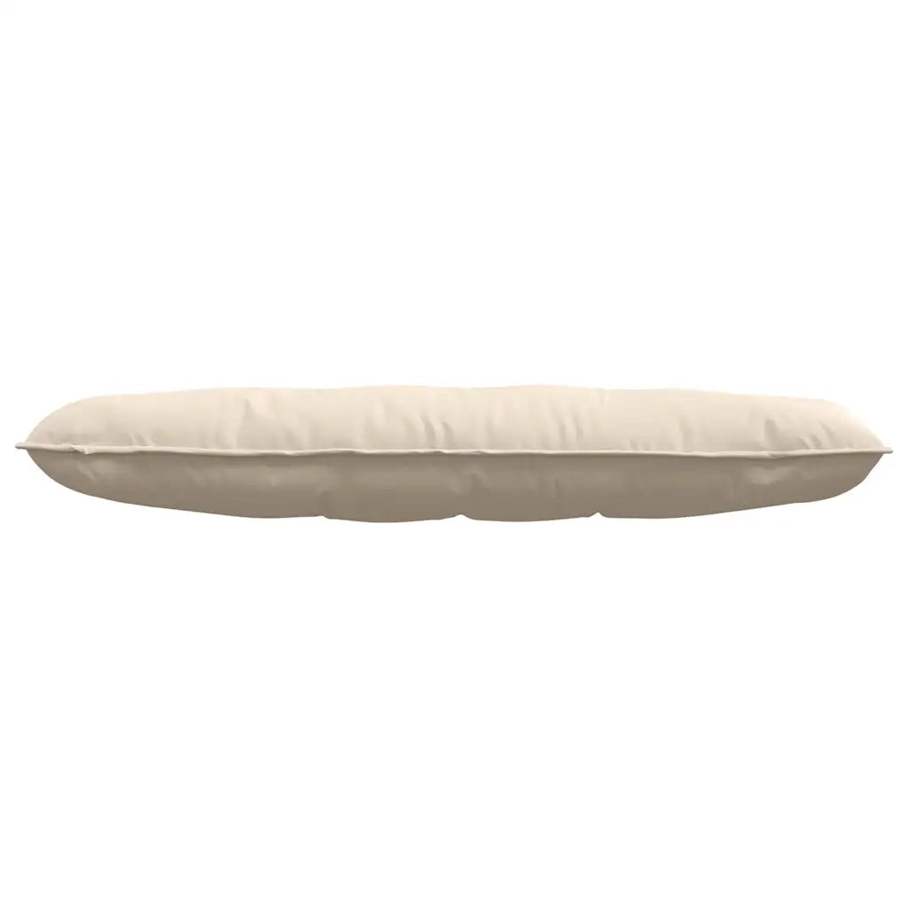 Cuscino per Schiena Beige 140 x 50 cm Tessuto in Microfibra 42014864