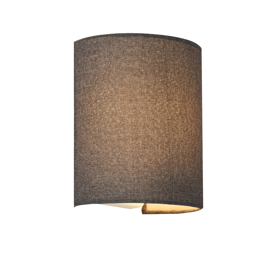 Set Brüssel di 3 Applique per Interni con Paralume Semicilindrico Grigio lux.pro