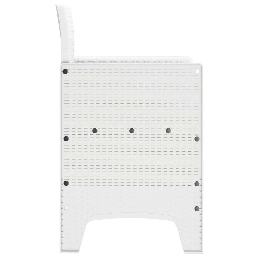 Sedia da Giardino 4 pcs Bianco 53 x 49 x 85 cm Polipropilene 847482
