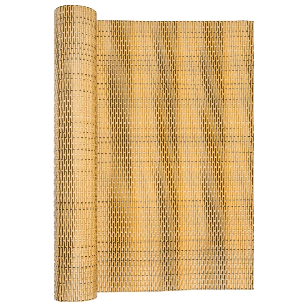 Schermo da balcone | Paravento da Balcone Marrone Chiaro 1000x80 cm in Polyrattan