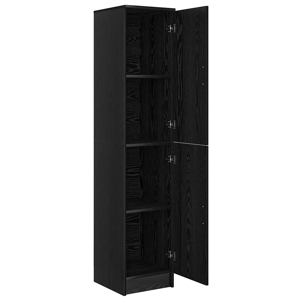 Credenza Rovere Nero 35 x 39 x 168 cm 869331