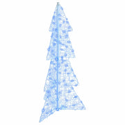 Albero di Natale | Decorazioni natalizie con 100 LED Blu 120 cm Acrilico