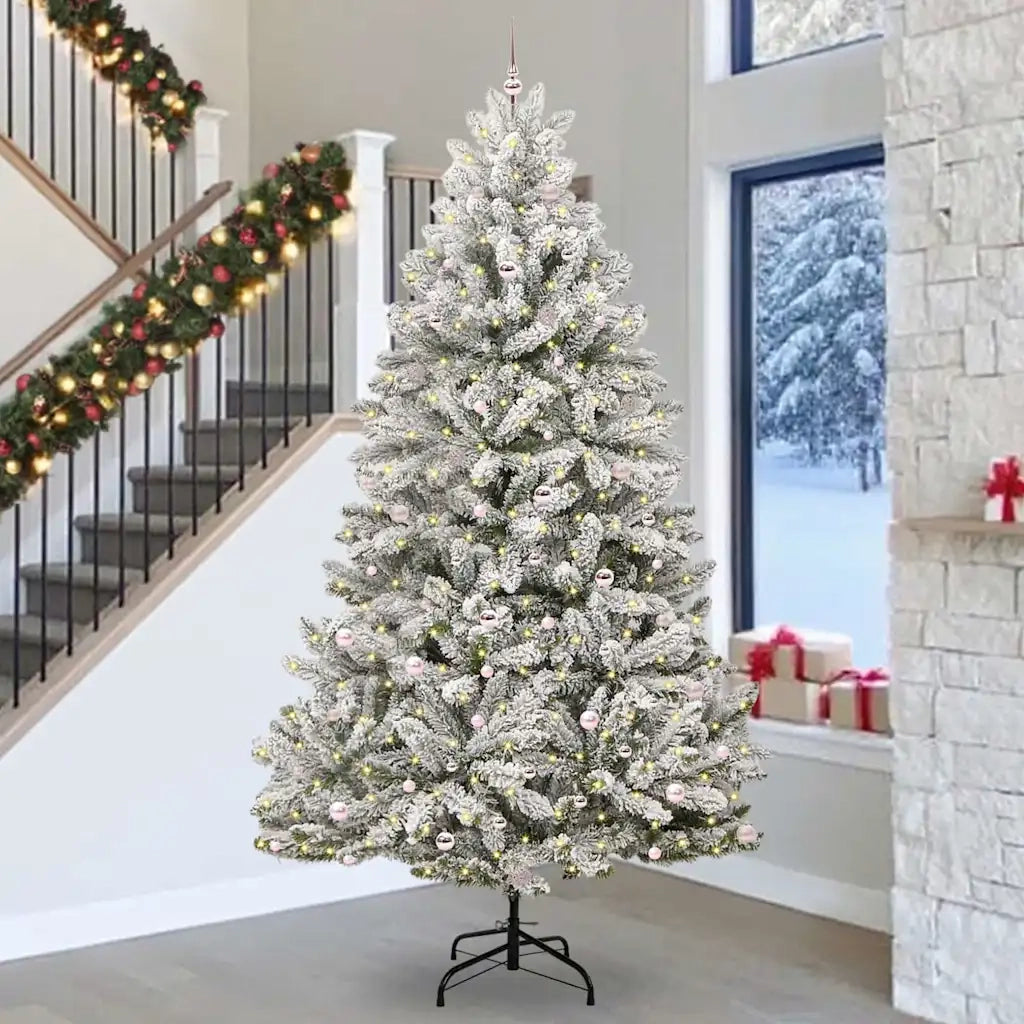 Albero di Natale artificiale con 300 LED Verde e Bianco 300 cm 3395786