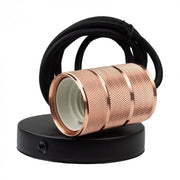 Lampada a sospensione tubo rosa oro 1xE27 Ecolight