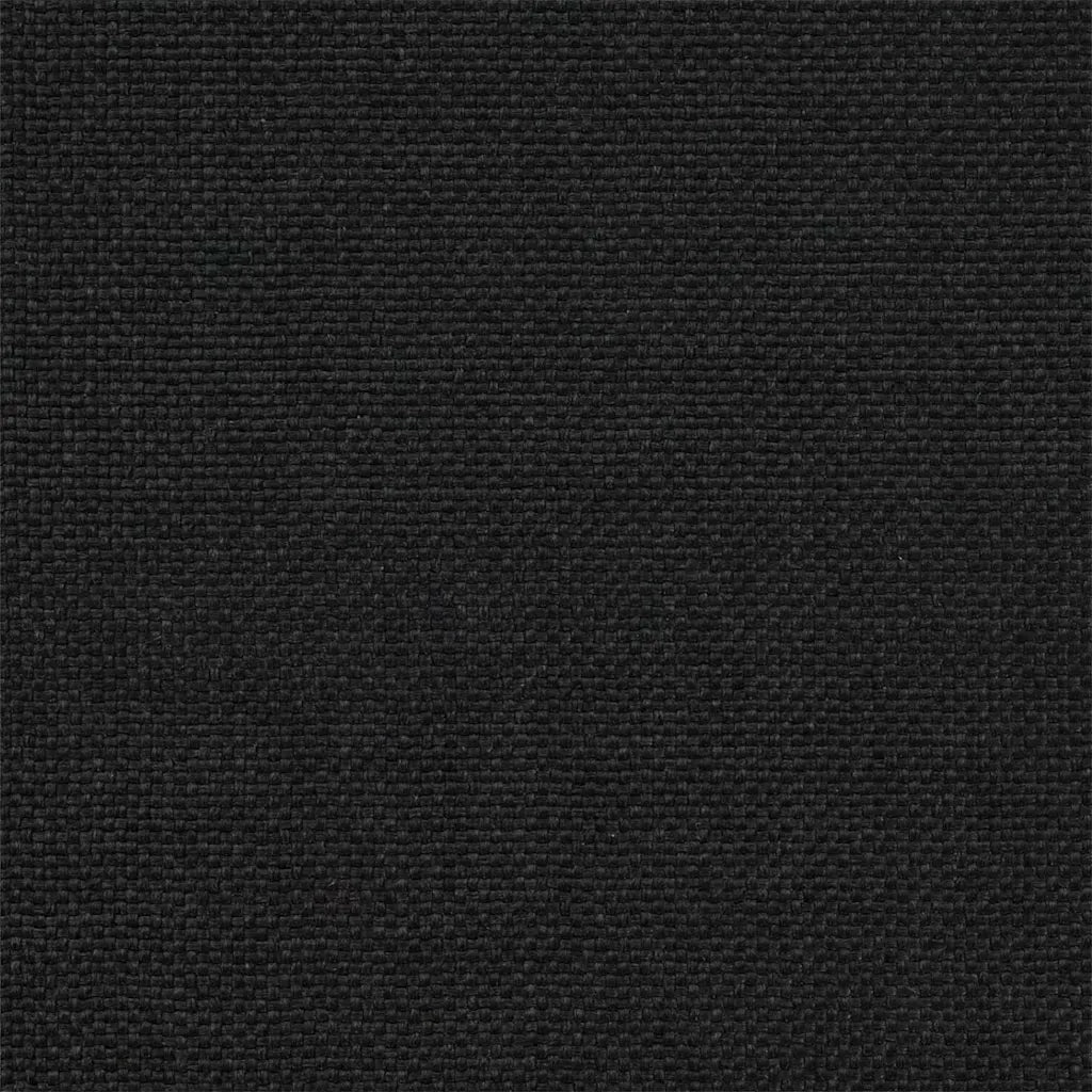 Letto con Testiera Rivestita-Struttura Letto con Testiera Nero 180 x 200 cm Pino massello 325935