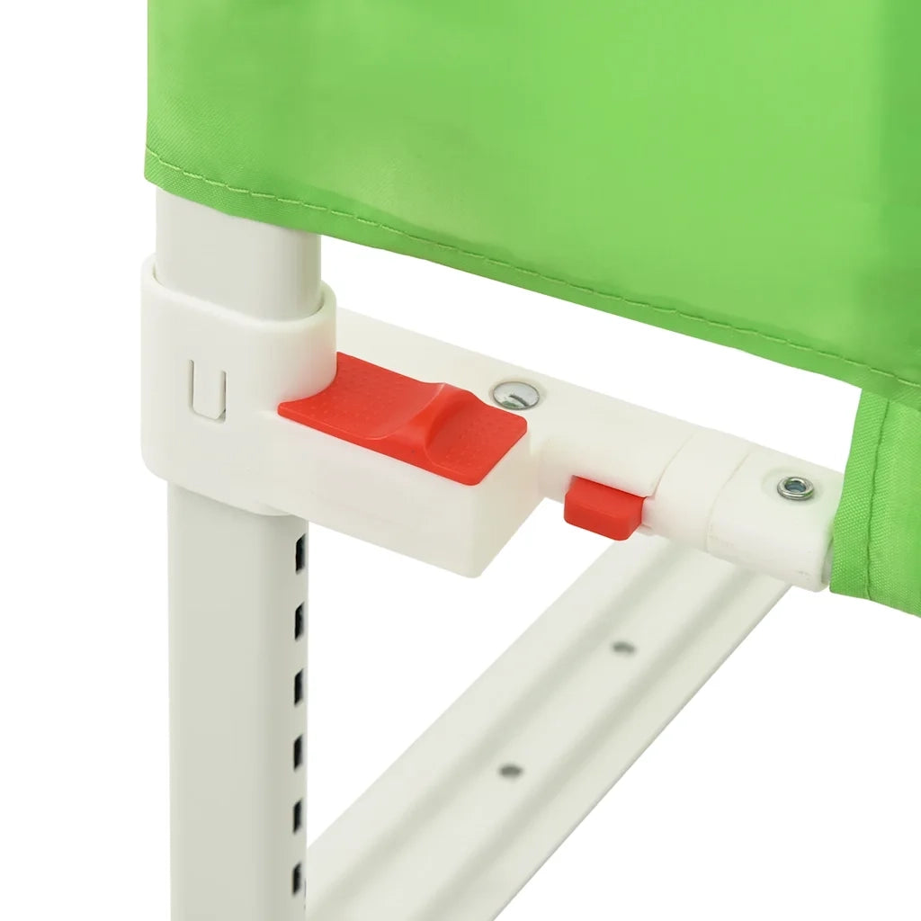 Sponda Letto di Sicurezza per Bambini Verde 120x25cm in Tessuto 10191