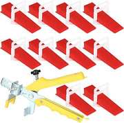 Sistema di livellamento 601 pezzi - Livellatore 1,5 mm - 500 pezzi di guida - 100 pannelli riciclabili - 1 punter - Livellamento efficiente per la posa di piastrelle - Kit di piastrelle