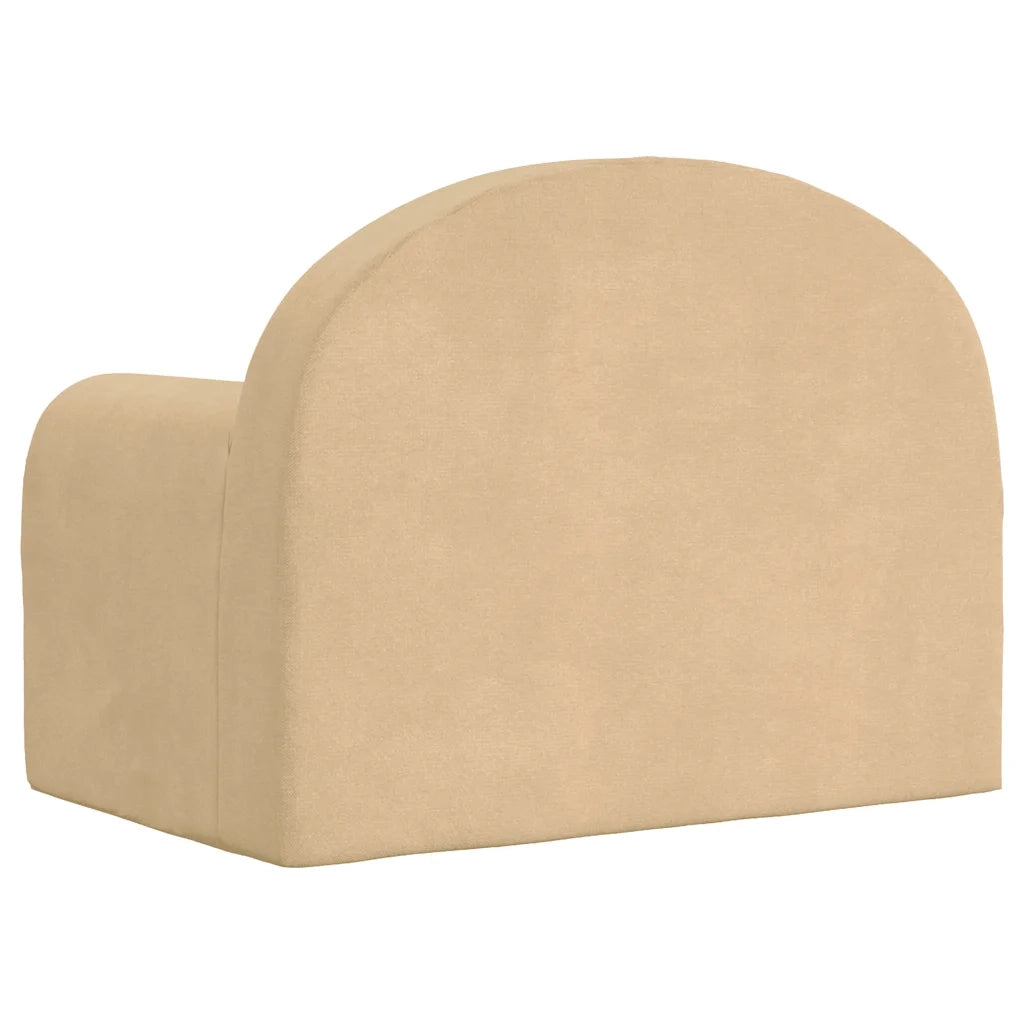 Divano per Bambini Crema in Morbido Peluche 357007