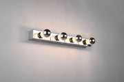 THEATRO H2O APPLIQUE CROMO 4 PORTA LAMPADA IP44 CON INTERRUTTORE H. 55CM ATTACCO E27