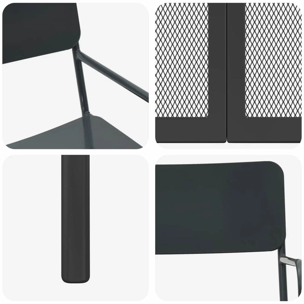 Set da pranzo 5 pz Antracite Acciaio 3422862