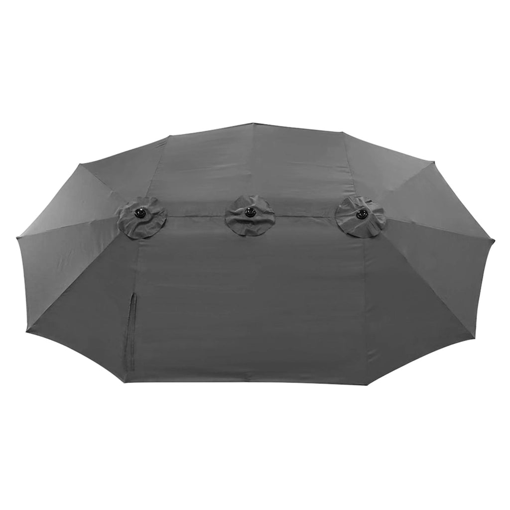 Ombrello doppio 2,7x4,6m LINAI grigio