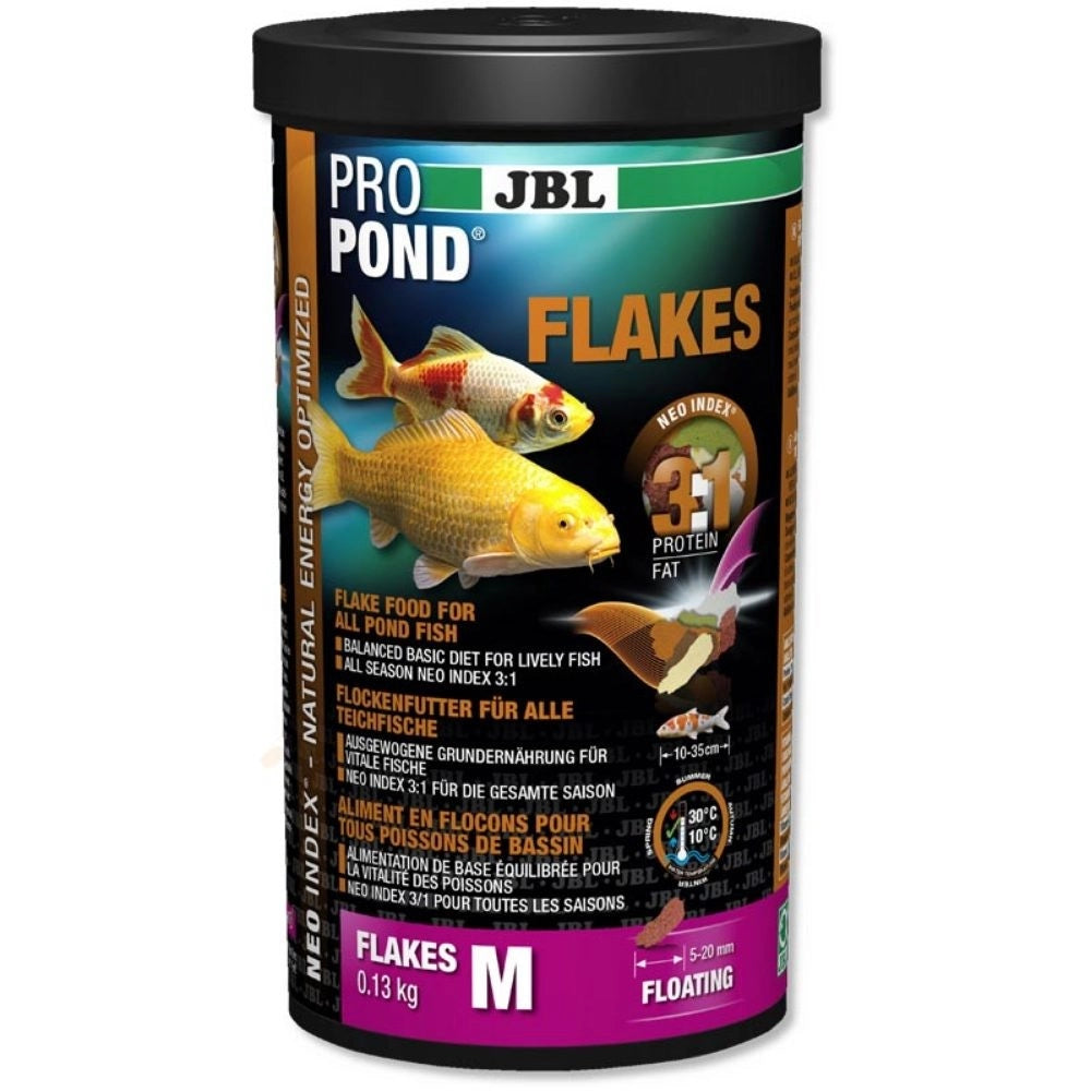 JBL ProPond Flakes M - Mangime in Fiocchi per Pesci da Laghetto Formato: 1000 ml
