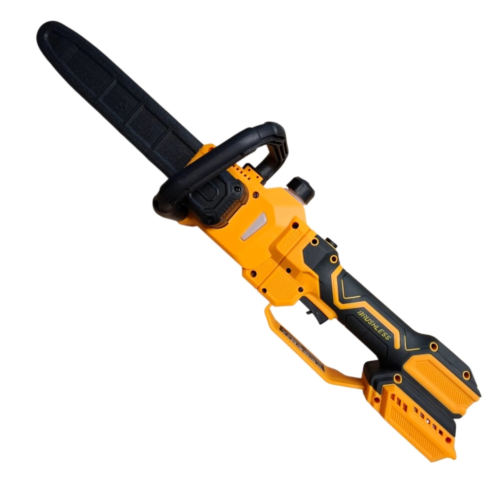 Motosega a Batteria Telescopica 12” 21V con 2 Batterie Brushless Lubrificazione Automatica Taglio 30 cm