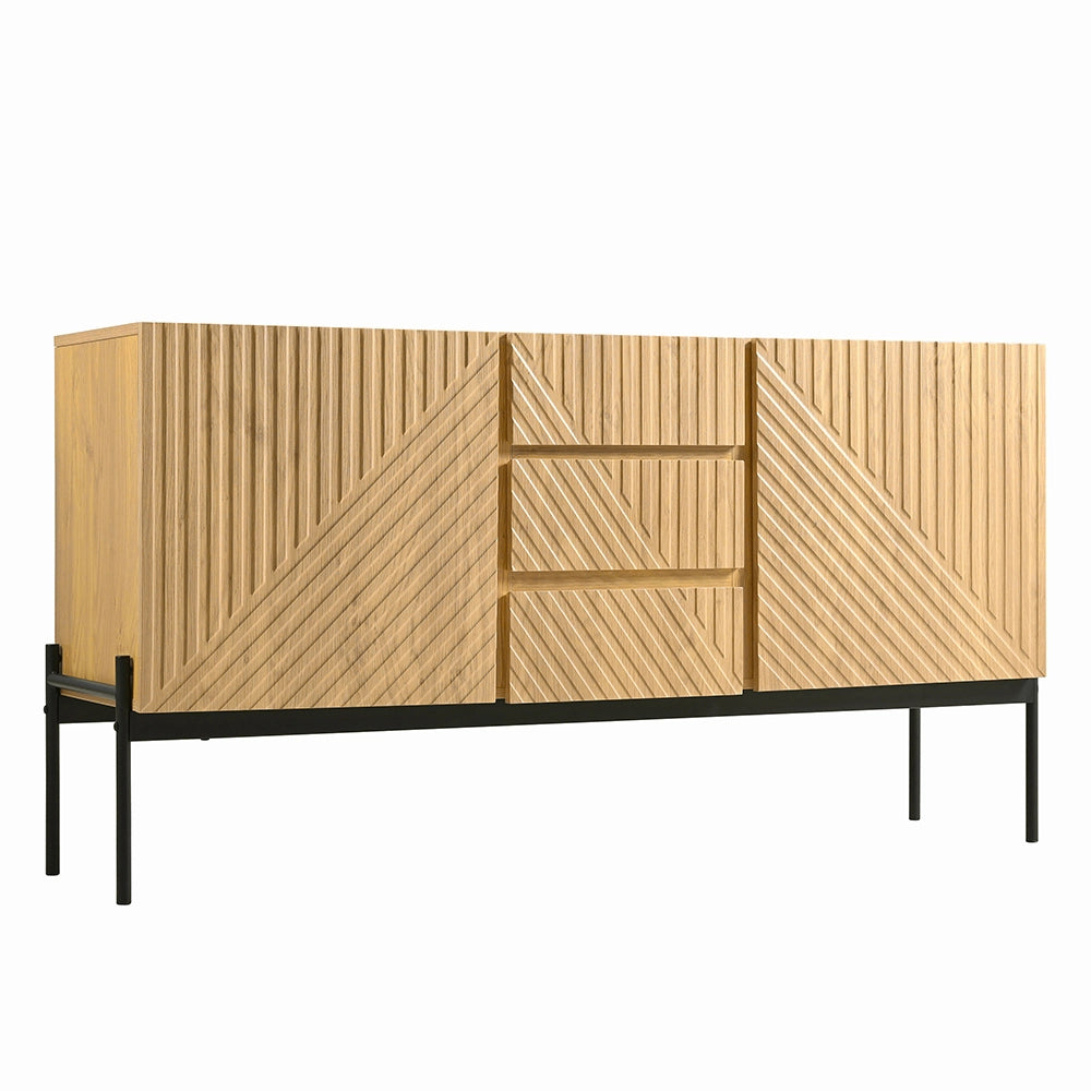 Buffet TV - Xylo - 2porte+3cassetti 140x40x75cm