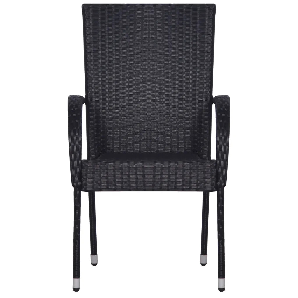 Set da Pranzo da Giardino 5 pz Nero 3099397