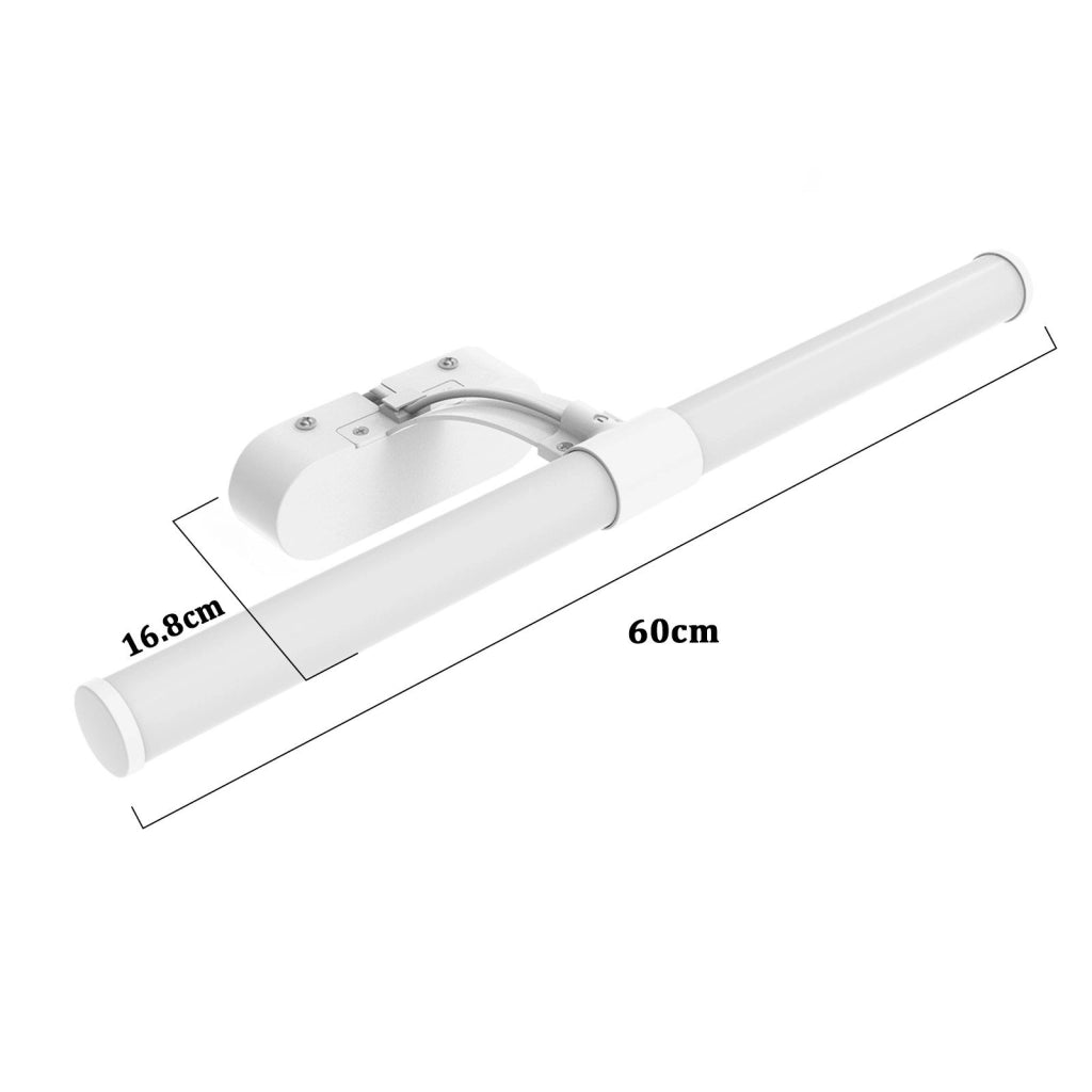 ZMH Lampada da parete a LED per specchio da bagno 60 cm bianca 8W