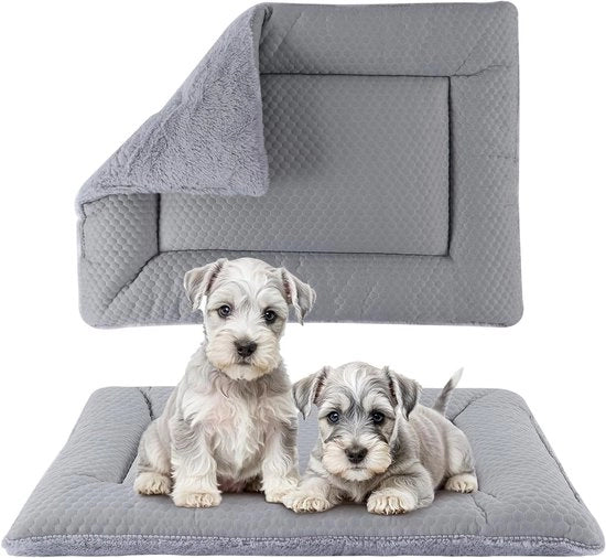 Kennelkissen e matras soffice e reversibile per cani, lavabile, adatto a cani di piccola e media taglia - XH080 (91 x 58 cm)