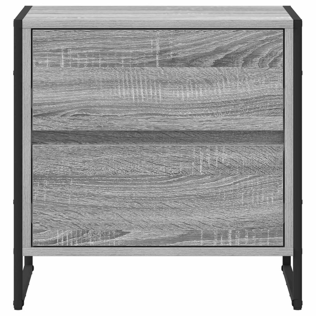 Comodino-Tavolino da notte Grigio Sonoma 50 x 39.5 x 50 cm Legno multistrato