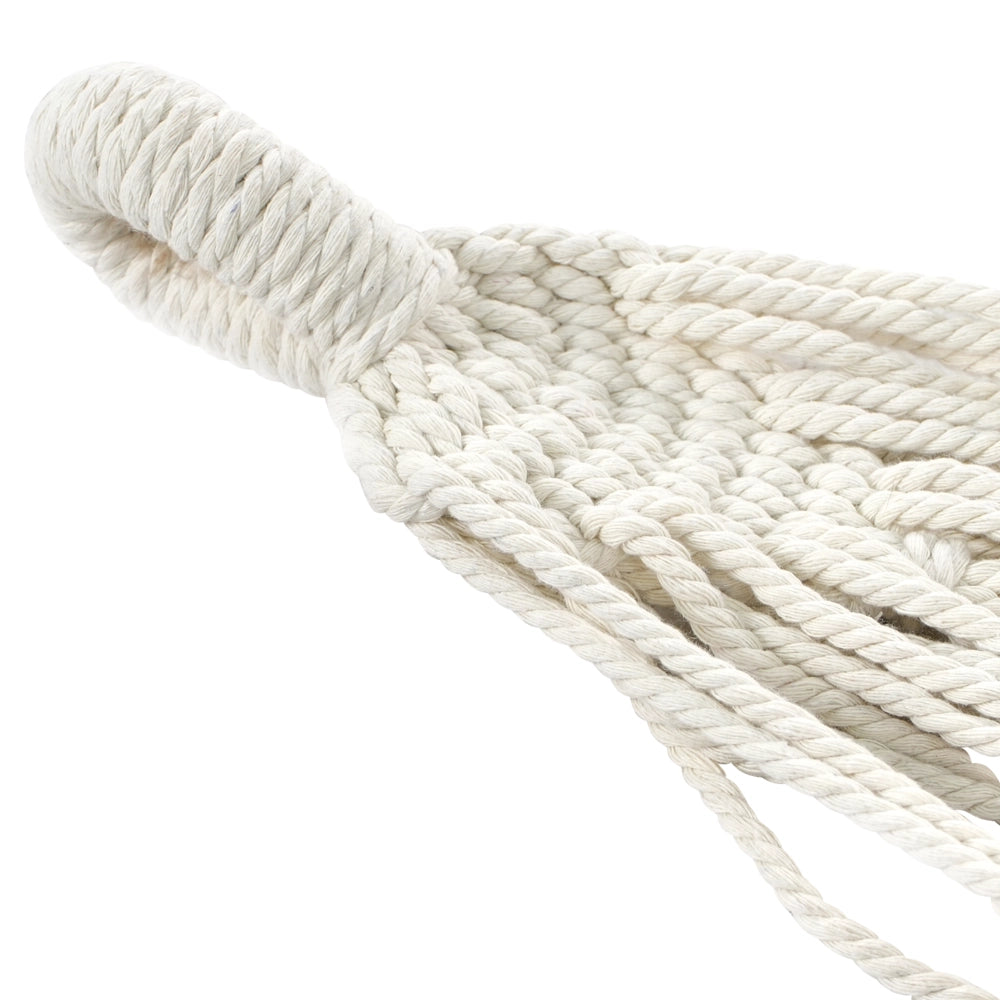 Amaca da esterno con seduta in cotone Beige e blu per interni ed esterni in stile Boho