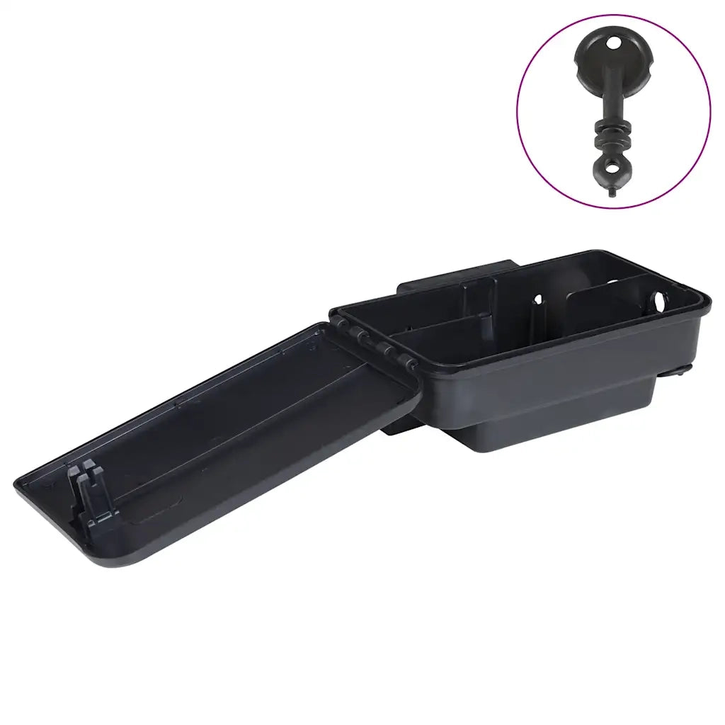 Trappole per Topi 4 pz Nere 22x12,5x7,5 cm 4106484