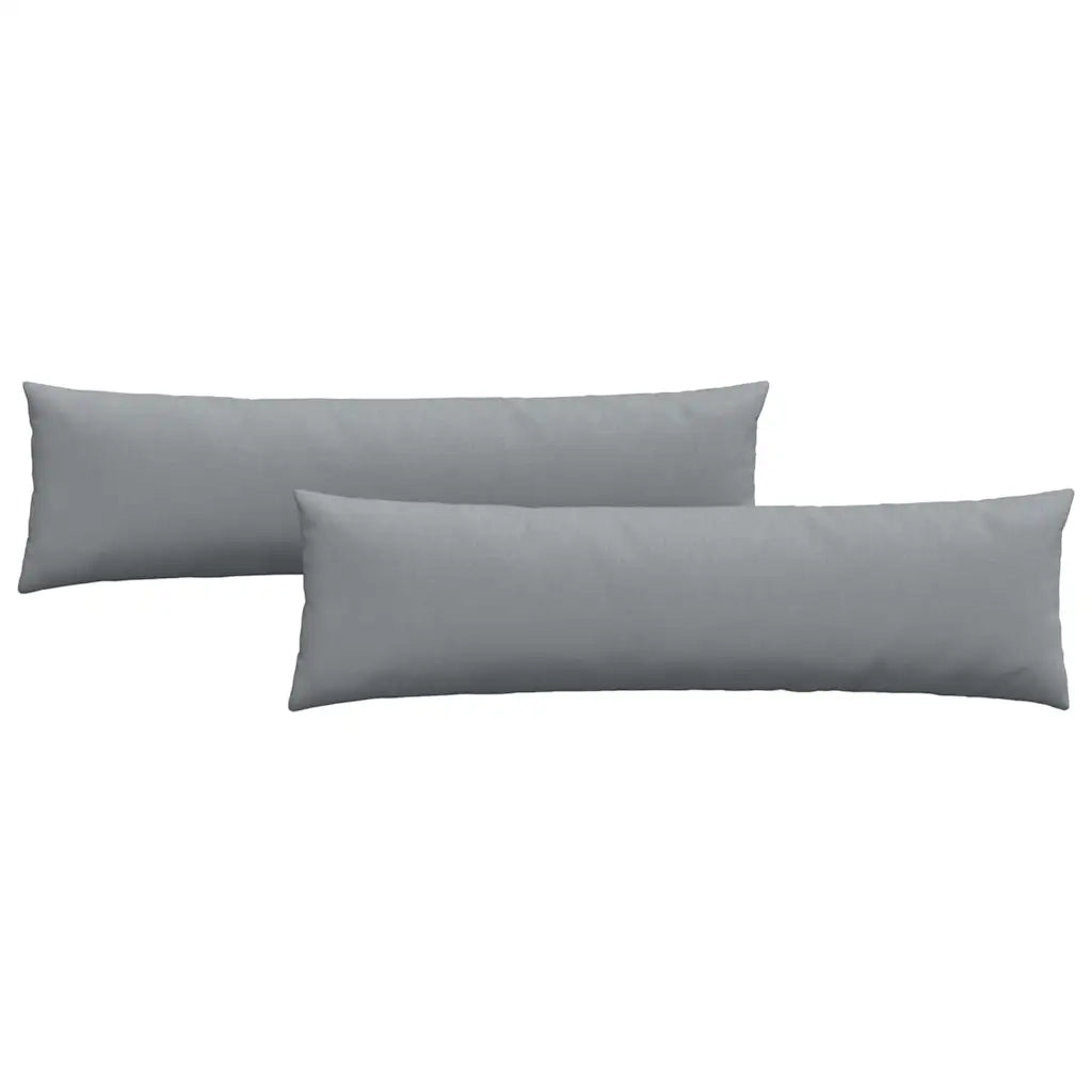 Cuscini da Divano 2 pcs Grigio chiaro 145 x 40 cm Tessuto 42013825