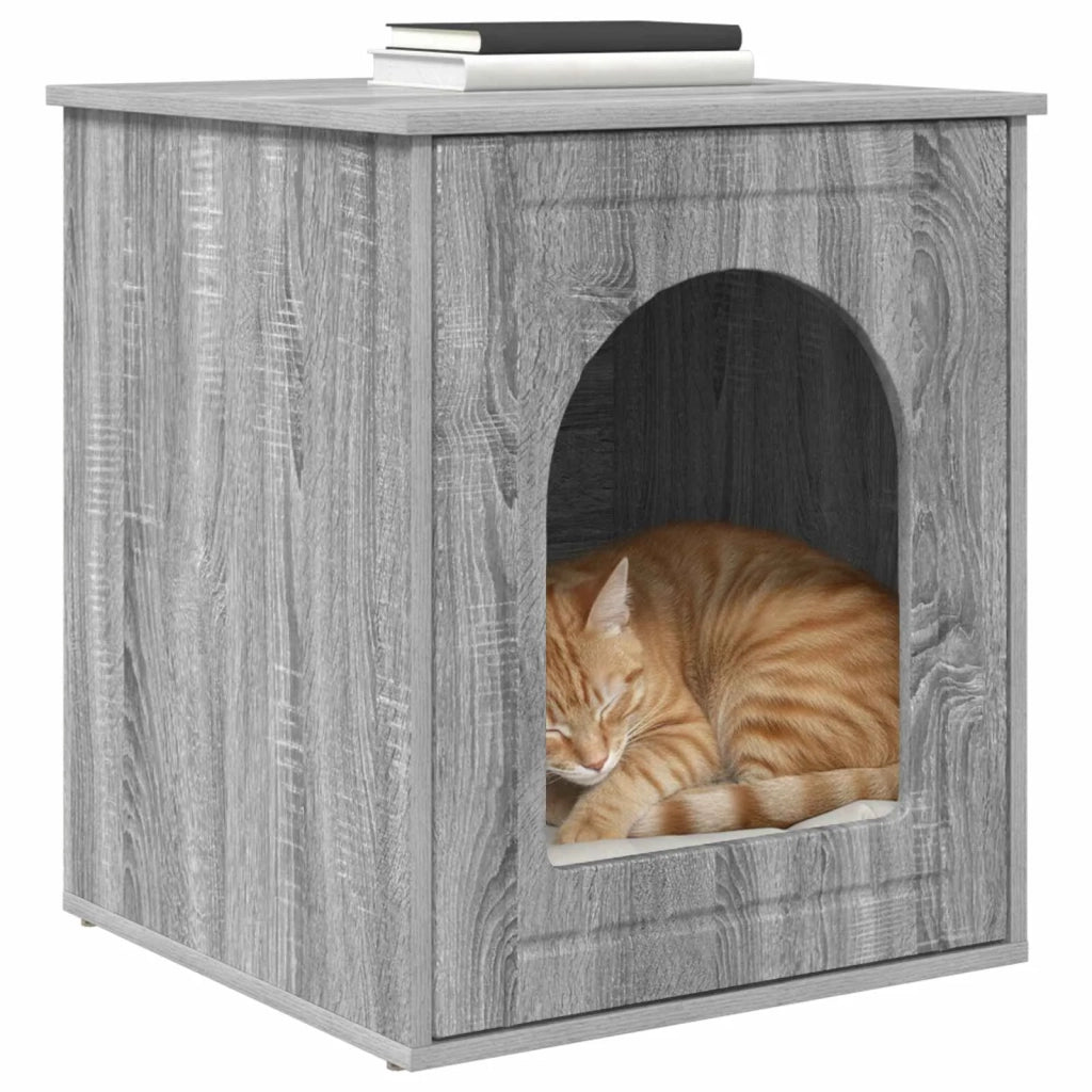 Casa per Gatti Grigio Sonoma 53 x 52 x 62 cm Legno multistrato 8000713