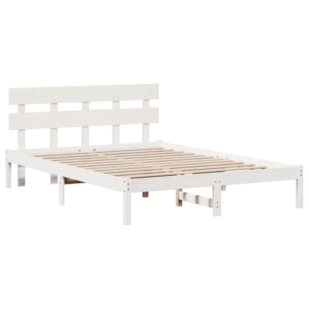 Struttura del letto Bianco 150 x 200 cm Legno massello di pino